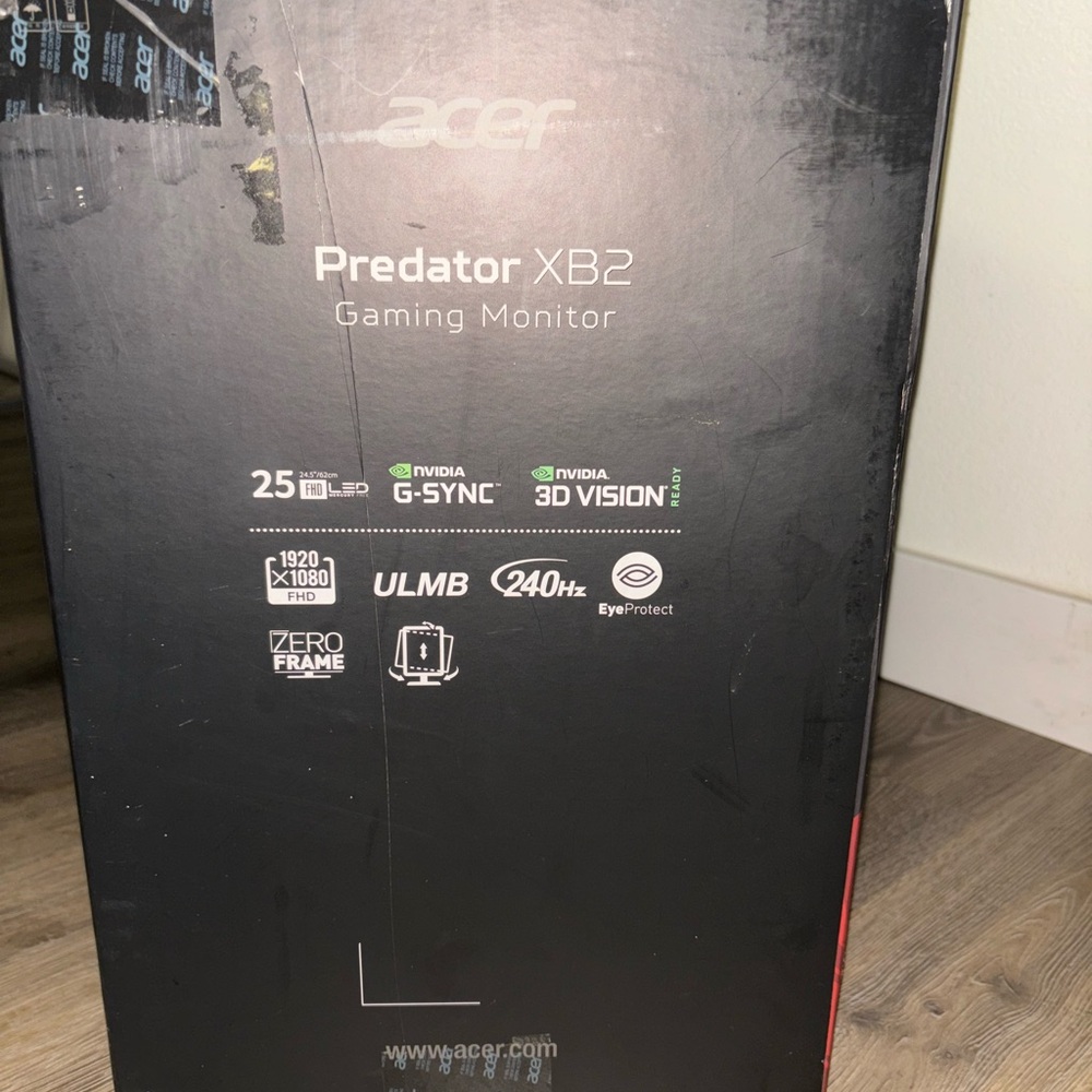 Acer XB252Q Gaming Monitor with Black Finish